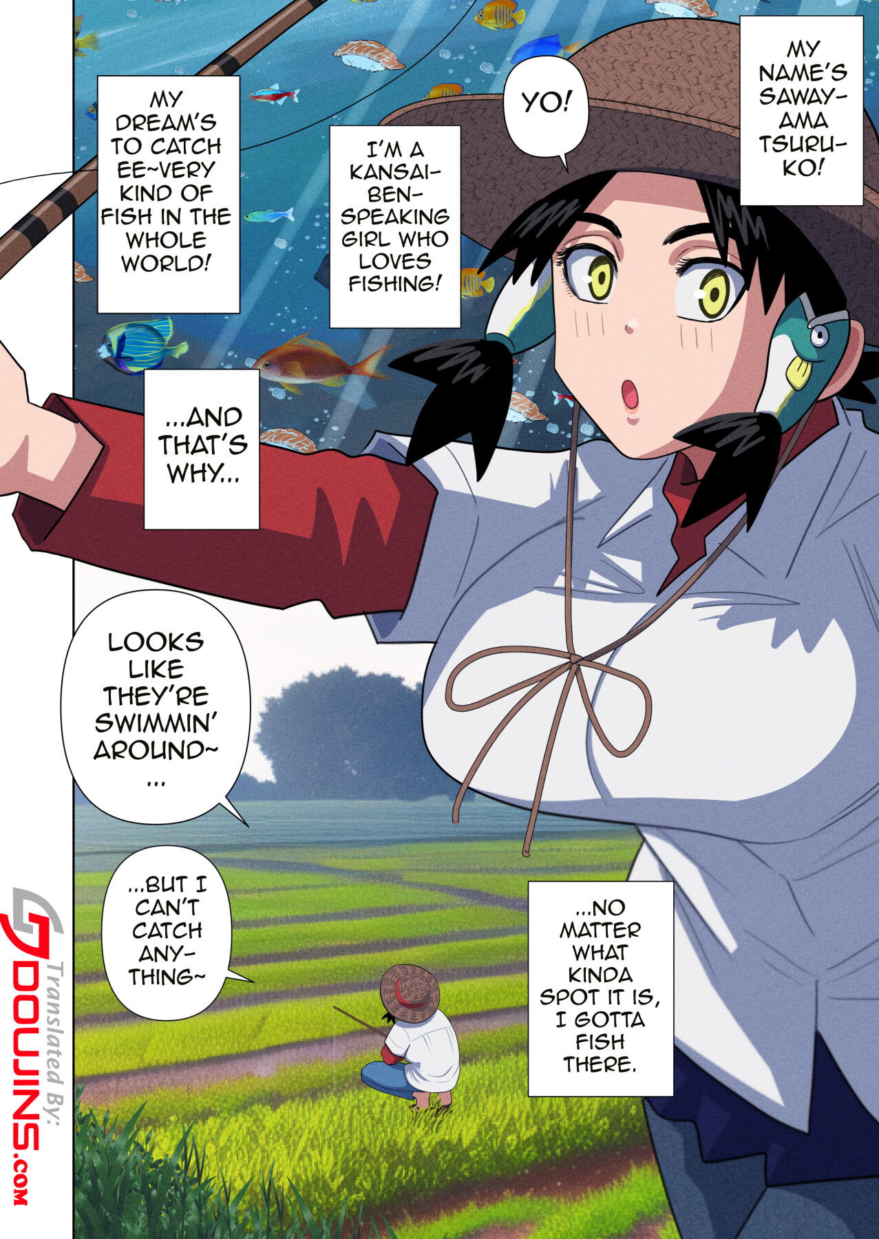 Hentai Manga Comic-Kansai Accented Fisherwoman - A Fishing Girl Making Lots of Money--Read-2